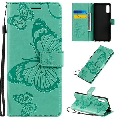 3D Butterflies Embossing Pattern Horizontal Flip Leather Case with Holder & Card Slot & Wallet, For Sony Xperia L4, For Sony Xperia 10 II, For Xiaomi Redmi K30 Pro, For Samsung Galaxy A11, For Samsung Galaxy A21s, For Samsung Galaxy A31