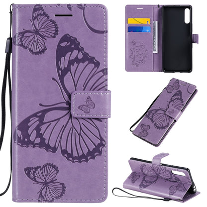 3D Butterflies Embossing Pattern Horizontal Flip Leather Case with Holder & Card Slot & Wallet, For Sony Xperia L4, For Sony Xperia 10 II, For Xiaomi Redmi K30 Pro, For Samsung Galaxy A11, For Samsung Galaxy A21s, For Samsung Galaxy A31