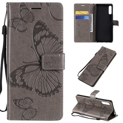 3D Butterflies Embossing Pattern Horizontal Flip Leather Case with Holder & Card Slot & Wallet, For Sony Xperia L4, For Sony Xperia 10 II, For Xiaomi Redmi K30 Pro, For Samsung Galaxy A11, For Samsung Galaxy A21s, For Samsung Galaxy A31