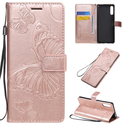 3D Butterflies Embossing Pattern Horizontal Flip Leather Case with Holder & Card Slot & Wallet, For Sony Xperia L4, For Sony Xperia 10 II, For Xiaomi Redmi K30 Pro, For Samsung Galaxy A11, For Samsung Galaxy A21s, For Samsung Galaxy A31