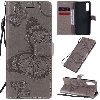 3D Butterflies Embossing Pattern Horizontal Flip Leather Case with Holder & Card Slot & Wallet, For Sony Xperia L4, For Sony Xperia 10 II, For Xiaomi Redmi K30 Pro, For Samsung Galaxy A11, For Samsung Galaxy A21s, For Samsung Galaxy A31