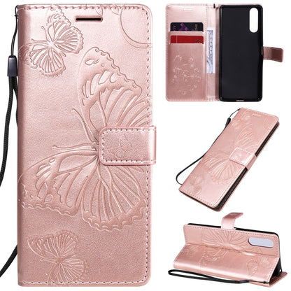 3D Butterflies Embossing Pattern Horizontal Flip Leather Case with Holder & Card Slot & Wallet, For Sony Xperia L4, For Sony Xperia 10 II, For Xiaomi Redmi K30 Pro, For Samsung Galaxy A11, For Samsung Galaxy A21s, For Samsung Galaxy A31