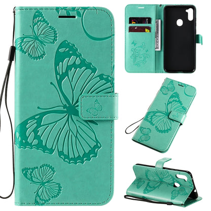3D Butterflies Embossing Pattern Horizontal Flip Leather Case with Holder & Card Slot & Wallet, For Sony Xperia L4, For Sony Xperia 10 II, For Xiaomi Redmi K30 Pro, For Samsung Galaxy A11, For Samsung Galaxy A21s, For Samsung Galaxy A31