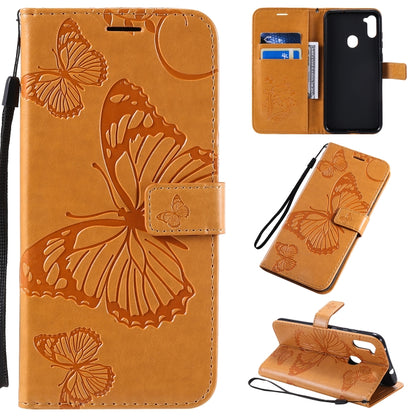 3D Butterflies Embossing Pattern Horizontal Flip Leather Case with Holder & Card Slot & Wallet, For Sony Xperia L4, For Sony Xperia 10 II, For Xiaomi Redmi K30 Pro, For Samsung Galaxy A11, For Samsung Galaxy A21s, For Samsung Galaxy A31