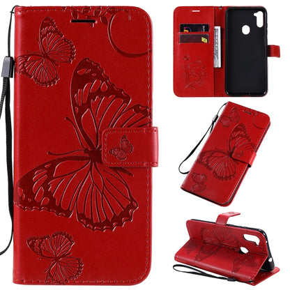 3D Butterflies Embossing Pattern Horizontal Flip Leather Case with Holder & Card Slot & Wallet, For Sony Xperia L4, For Sony Xperia 10 II, For Xiaomi Redmi K30 Pro, For Samsung Galaxy A11, For Samsung Galaxy A21s, For Samsung Galaxy A31