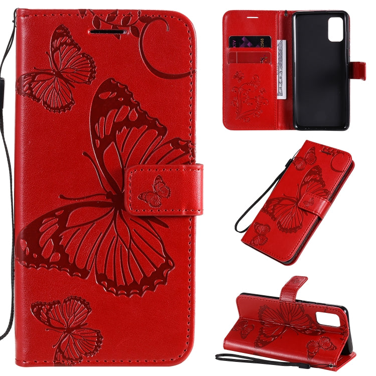 3D Butterflies Embossing Pattern Horizontal Flip Leather Case with Holder & Card Slot & Wallet, For Samsung Galaxy A41, For Samsung Galaxy A51 5G, For Samsung Galaxy A71 5G, For Huawei Nova 7, For Huawei Nova 7 Pro, For Huawei Nova 7 SE / P40 Lite 5G