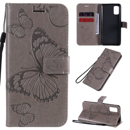 3D Butterflies Embossing Pattern Horizontal Flip Leather Case with Holder & Card Slot & Wallet, For Samsung Galaxy A41, For Samsung Galaxy A51 5G, For Samsung Galaxy A71 5G, For Huawei Nova 7, For Huawei Nova 7 Pro, For Huawei Nova 7 SE / P40 Lite 5G