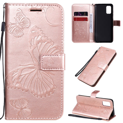 3D Butterflies Embossing Pattern Horizontal Flip Leather Case with Holder & Card Slot & Wallet, For Samsung Galaxy A41, For Samsung Galaxy A51 5G, For Samsung Galaxy A71 5G, For Huawei Nova 7, For Huawei Nova 7 Pro, For Huawei Nova 7 SE / P40 Lite 5G