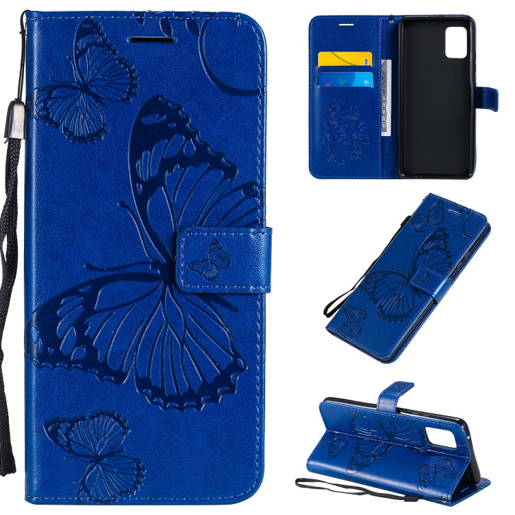 3D Butterflies Embossing Pattern Horizontal Flip Leather Case with Holder & Card Slot & Wallet, For Samsung Galaxy A41, For Samsung Galaxy A51 5G, For Samsung Galaxy A71 5G, For Huawei Nova 7, For Huawei Nova 7 Pro, For Huawei Nova 7 SE / P40 Lite 5G