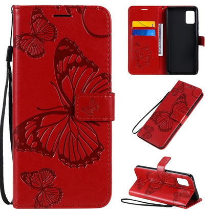 3D Butterflies Embossing Pattern Horizontal Flip Leather Case with Holder & Card Slot & Wallet, For Samsung Galaxy A41, For Samsung Galaxy A51 5G, For Samsung Galaxy A71 5G, For Huawei Nova 7, For Huawei Nova 7 Pro, For Huawei Nova 7 SE / P40 Lite 5G