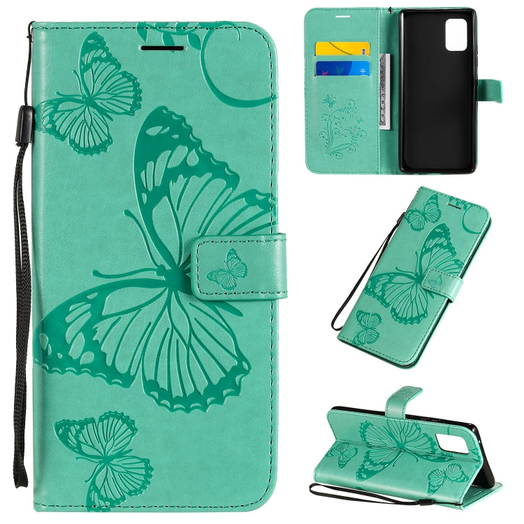 3D Butterflies Embossing Pattern Horizontal Flip Leather Case with Holder & Card Slot & Wallet, For Samsung Galaxy A41, For Samsung Galaxy A51 5G, For Samsung Galaxy A71 5G, For Huawei Nova 7, For Huawei Nova 7 Pro, For Huawei Nova 7 SE / P40 Lite 5G