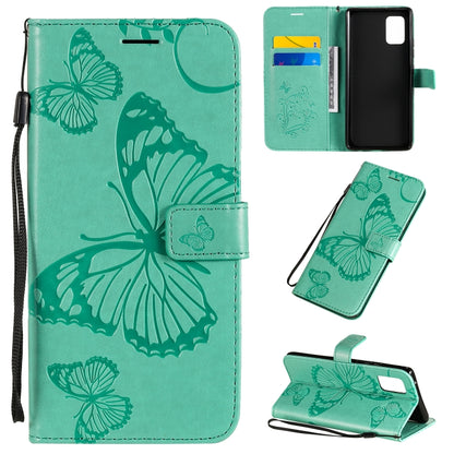 3D Butterflies Embossing Pattern Horizontal Flip Leather Case with Holder & Card Slot & Wallet, For Samsung Galaxy A41, For Samsung Galaxy A51 5G, For Samsung Galaxy A71 5G, For Huawei Nova 7, For Huawei Nova 7 Pro, For Huawei Nova 7 SE / P40 Lite 5G