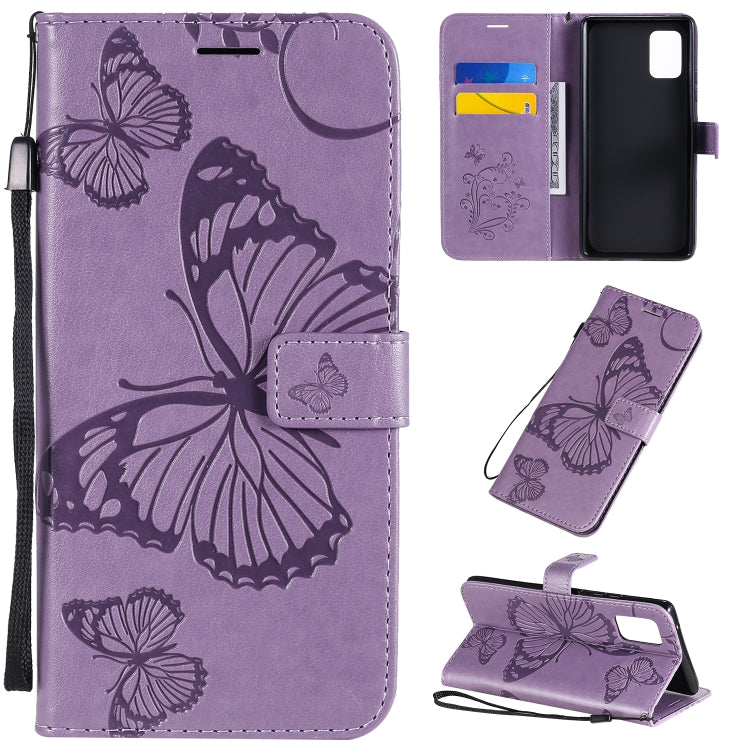 3D Butterflies Embossing Pattern Horizontal Flip Leather Case with Holder & Card Slot & Wallet, For Samsung Galaxy A41, For Samsung Galaxy A51 5G, For Samsung Galaxy A71 5G, For Huawei Nova 7, For Huawei Nova 7 Pro, For Huawei Nova 7 SE / P40 Lite 5G