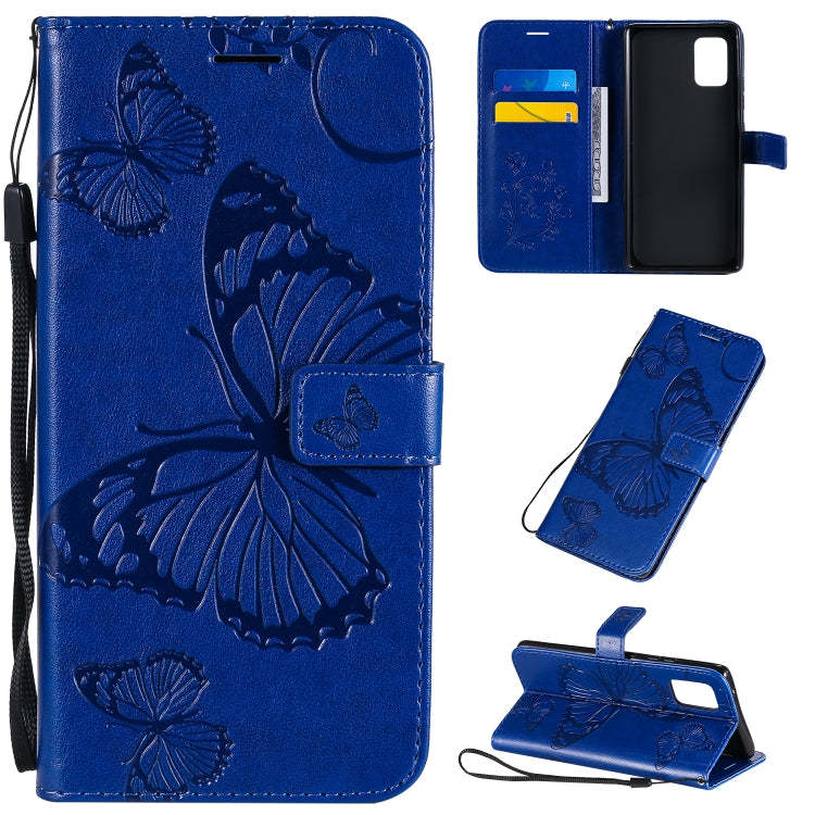 3D Butterflies Embossing Pattern Horizontal Flip Leather Case with Holder & Card Slot & Wallet, For Samsung Galaxy A41, For Samsung Galaxy A51 5G, For Samsung Galaxy A71 5G, For Huawei Nova 7, For Huawei Nova 7 Pro, For Huawei Nova 7 SE / P40 Lite 5G