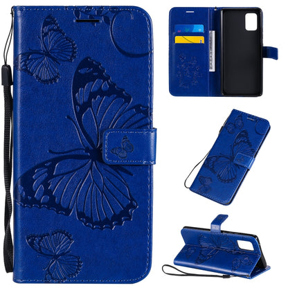 3D Butterflies Embossing Pattern Horizontal Flip Leather Case with Holder & Card Slot & Wallet, For Samsung Galaxy A41, For Samsung Galaxy A51 5G, For Samsung Galaxy A71 5G, For Huawei Nova 7, For Huawei Nova 7 Pro, For Huawei Nova 7 SE / P40 Lite 5G
