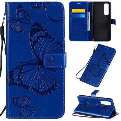 3D Butterflies Embossing Pattern Horizontal Flip Leather Case with Holder & Card Slot & Wallet, For Samsung Galaxy A41, For Samsung Galaxy A51 5G, For Samsung Galaxy A71 5G, For Huawei Nova 7, For Huawei Nova 7 Pro, For Huawei Nova 7 SE / P40 Lite 5G