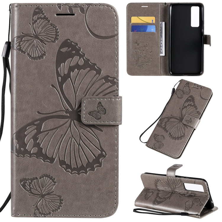 3D Butterflies Embossing Pattern Horizontal Flip Leather Case with Holder & Card Slot & Wallet, For Samsung Galaxy A41, For Samsung Galaxy A51 5G, For Samsung Galaxy A71 5G, For Huawei Nova 7, For Huawei Nova 7 Pro, For Huawei Nova 7 SE / P40 Lite 5G