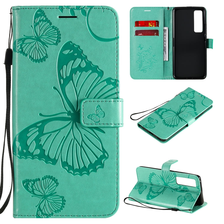 3D Butterflies Embossing Pattern Horizontal Flip Leather Case with Holder & Card Slot & Wallet, For Samsung Galaxy A41, For Samsung Galaxy A51 5G, For Samsung Galaxy A71 5G, For Huawei Nova 7, For Huawei Nova 7 Pro, For Huawei Nova 7 SE / P40 Lite 5G