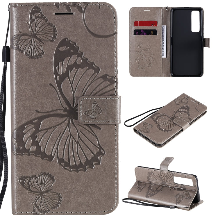 3D Butterflies Embossing Pattern Horizontal Flip Leather Case with Holder & Card Slot & Wallet, For Samsung Galaxy A41, For Samsung Galaxy A51 5G, For Samsung Galaxy A71 5G, For Huawei Nova 7, For Huawei Nova 7 Pro, For Huawei Nova 7 SE / P40 Lite 5G
