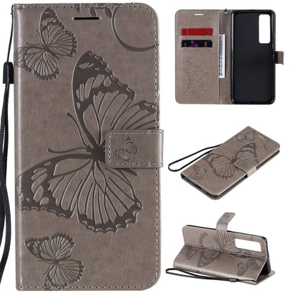 3D Butterflies Embossing Pattern Horizontal Flip Leather Case with Holder & Card Slot & Wallet, For Samsung Galaxy A41, For Samsung Galaxy A51 5G, For Samsung Galaxy A71 5G, For Huawei Nova 7, For Huawei Nova 7 Pro, For Huawei Nova 7 SE / P40 Lite 5G