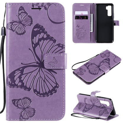 3D Butterflies Embossing Pattern Horizontal Flip Leather Case with Holder & Card Slot & Wallet, For Samsung Galaxy A41, For Samsung Galaxy A51 5G, For Samsung Galaxy A71 5G, For Huawei Nova 7, For Huawei Nova 7 Pro, For Huawei Nova 7 SE / P40 Lite 5G