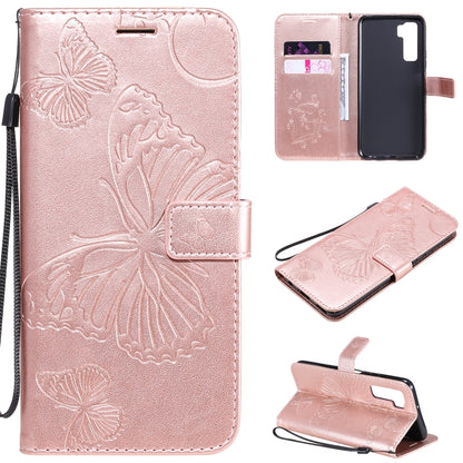 3D Butterflies Embossing Pattern Horizontal Flip Leather Case with Holder & Card Slot & Wallet, For Samsung Galaxy A41, For Samsung Galaxy A51 5G, For Samsung Galaxy A71 5G, For Huawei Nova 7, For Huawei Nova 7 Pro, For Huawei Nova 7 SE / P40 Lite 5G