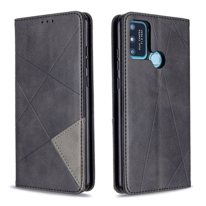 Rhombus Texture Horizontal Flip Magnetic Leather Case with Holder & Card Slots & Wallet, For LG K51, For Huawei Y5P / Honor 9S, For Huawei Honor 9A, For Samsung Galaxy A31, For Sony Xperia L4