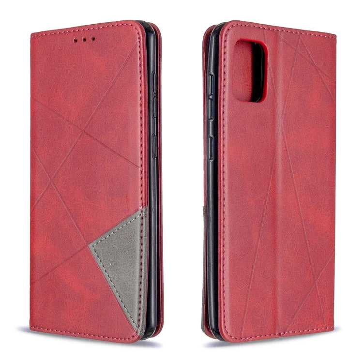 Rhombus Texture Horizontal Flip Magnetic Leather Case with Holder & Card Slots & Wallet, For LG K51, For Huawei Y5P / Honor 9S, For Huawei Honor 9A, For Samsung Galaxy A31, For Sony Xperia L4
