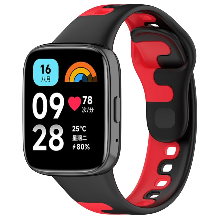 Stitching Two Color Silicone Watch Band, For Redmi Watch 3 Lite
