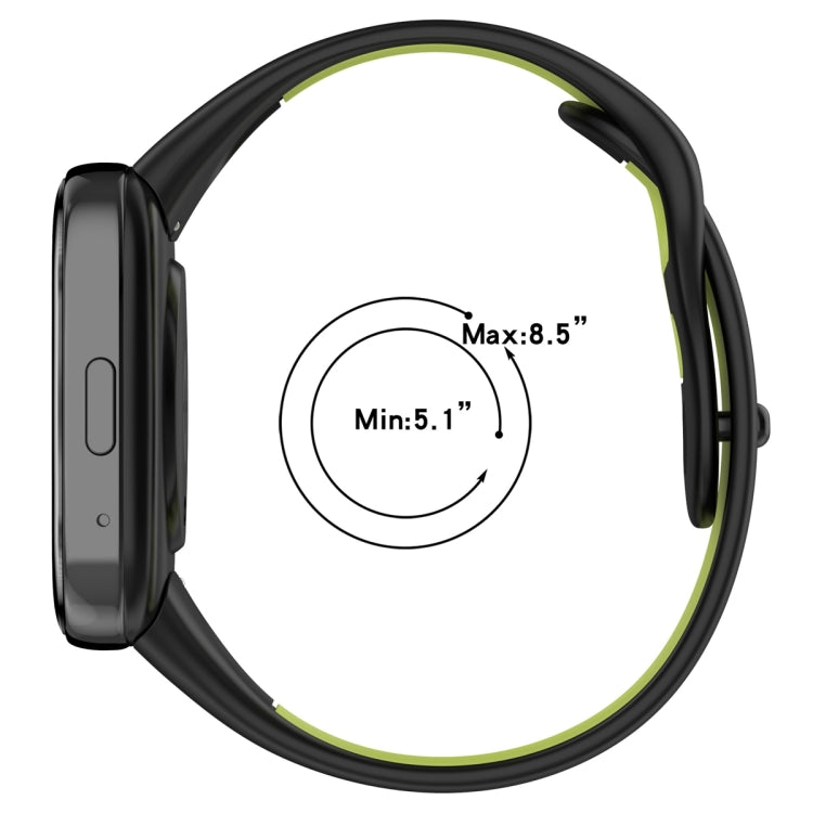 Stitching Two Color Silicone Watch Band, For Redmi Watch 3 Lite