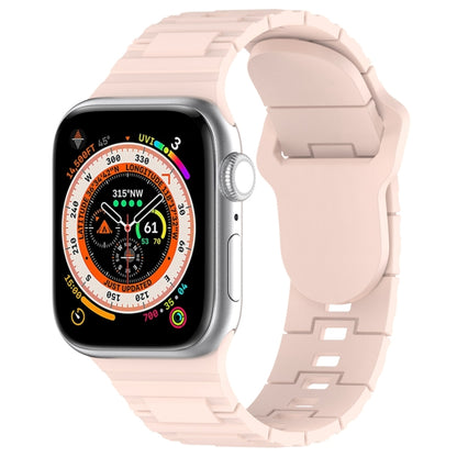 Square Buckle Armor Style Silicone Watch Band, For Apple Watch SE 44mm, For Apple Watch 6 40mm, For Apple Watch 6 44mm