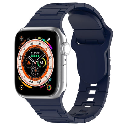Square Buckle Armor Style Silicone Watch Band, For Apple Watch SE 44mm, For Apple Watch 6 40mm, For Apple Watch 6 44mm