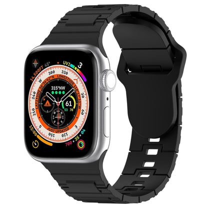 Square Buckle Armor Style Silicone Watch Band, For Apple Watch 5 44mm, For Apple Watch 5 40mm, For Apple Watch 4 44mm