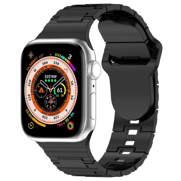 Square Buckle Armor Style Silicone Watch Band, For Apple Watch 4 40mm, For Apple Watch SE 2023 40mm, For Apple Watch 3 38mm