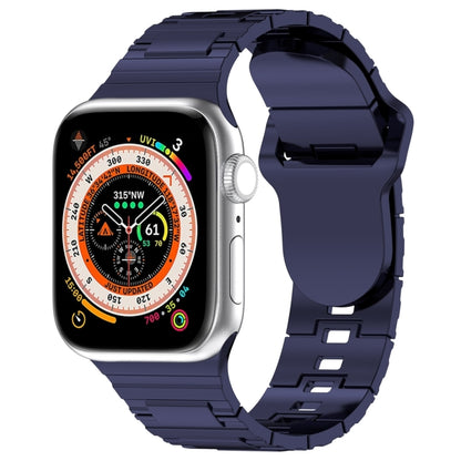 Square Buckle Armor Style Silicone Watch Band, For Apple Watch SE 2023 44mm, For Apple Watch Ultra 49mm, For Apple Watch 8 41mm