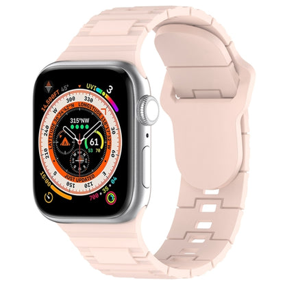 Square Buckle Armor Style Silicone Watch Band, For Apple Watch 9 45mm, For Apple Watch 9 41mm