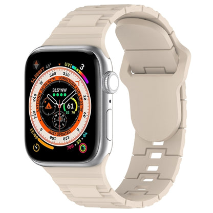 Square Buckle Armor Style Silicone Watch Band, For Apple Watch 9 45mm, For Apple Watch 9 41mm