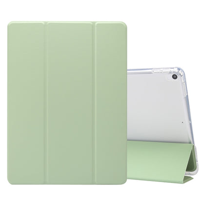 3-folding Electric Pressed Skin Texture Horizontal Flip Shockproof Transparent TPU + PU Leather Case with Holder & Pen Slot & Sleep / Wake-up Function, For iPad Air (2019)/Pro 10.5 (2017), For iPad mini (2019) / mini 4, For iPad Pro 11 inch (2020)