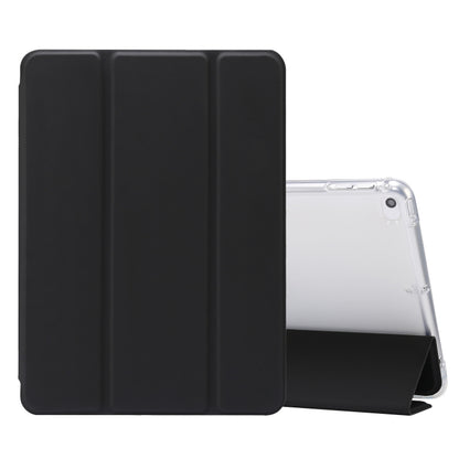 3-folding Electric Pressed Skin Texture Horizontal Flip Shockproof Transparent TPU + PU Leather Case with Holder & Pen Slot & Sleep / Wake-up Function, For iPad Air (2019)/Pro 10.5 (2017), For iPad mini (2019) / mini 4, For iPad Pro 11 inch (2020)