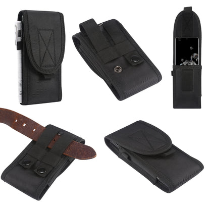 Multifunctional Universal Vertical Nylon Fabric Waist Bag Tactical Belt Bag, For 5.3 inch and Below Phones, For 6.7 inch and Below Phones