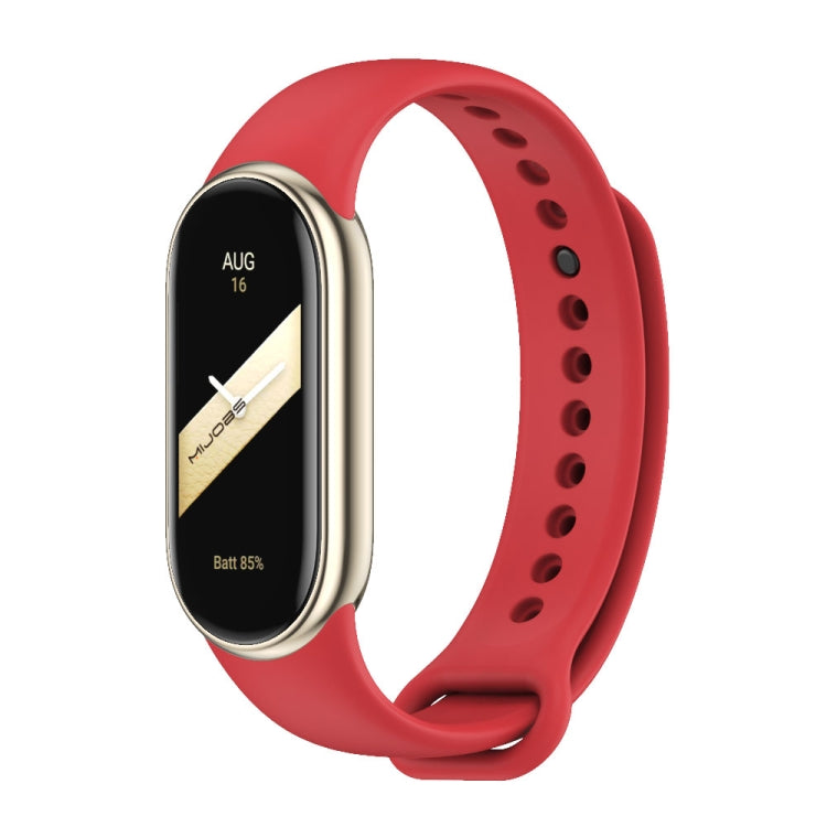 Mijobs Solid Color Silicone Watch Band, For Xiaomi Smart Band 10 / 9 / 8