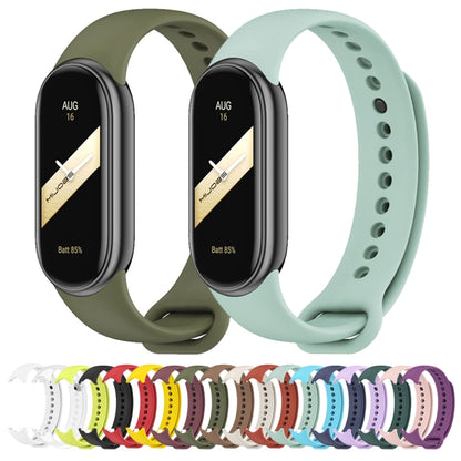 Mijobs Solid Color Silicone Watch Band, For Xiaomi Smart Band 10 / 9 / 8