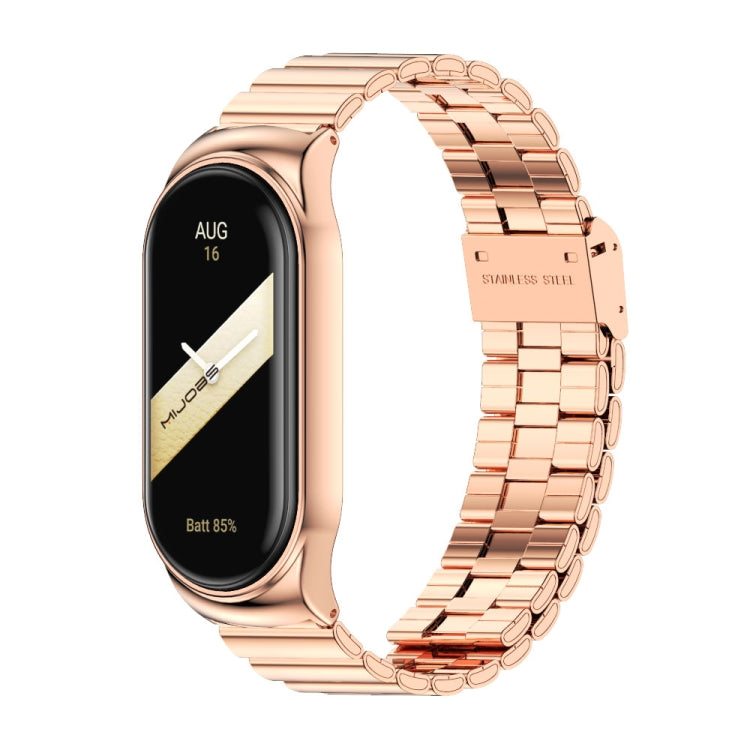 Mijobs CS Case Bamboo Buckle Metal Watch Band, For Xiaomi Mi Band 8
