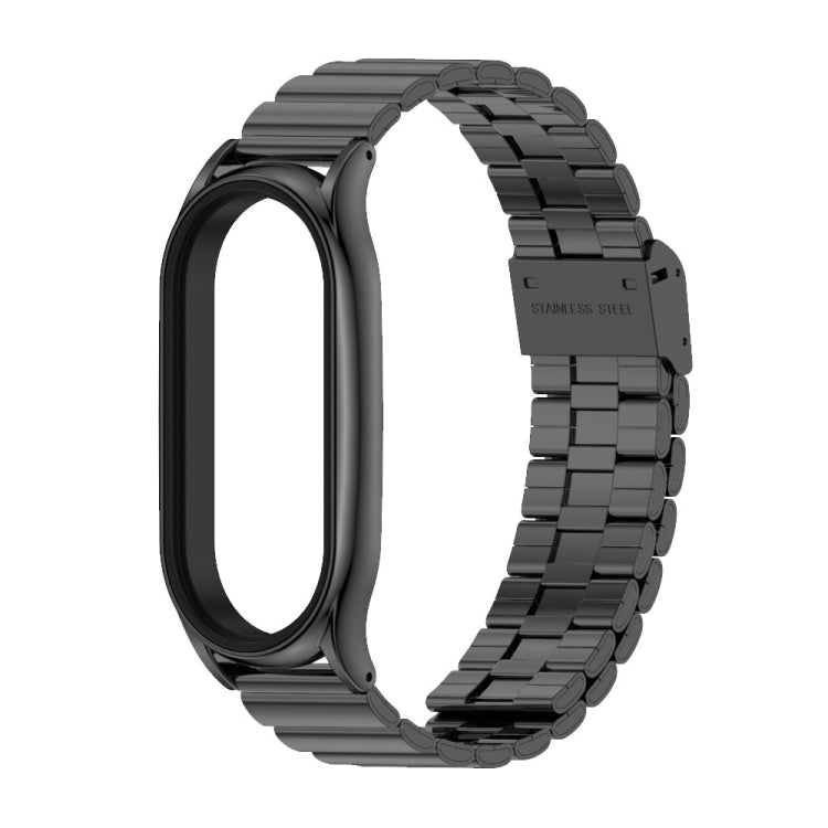 Mijobs Plus Case Bamboo Buckle Metal Watch Band, For Xiaomi Mi Band 8