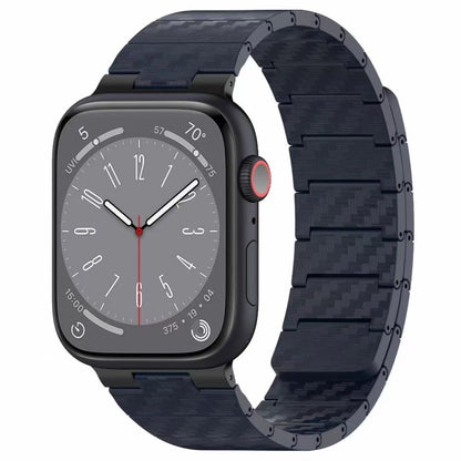 Carbon Fiber Magnetic Loop Watch Band, For Apple Watch Series 10 46mm, For Apple Watch Series 10 42mm, For Apple Watch SE 2023 44mm, For Apple Watch SE 2023 40mm, For Apple Watch Ultra 2 49mm, For Apple Watch Series 9 45mm, For Apple Watch Series 9 41m...