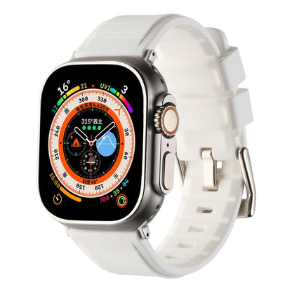 Double Ring Silicone Watch Band, For Apple Watch Ultra 49mm, For Apple Watch SE 2023 44mm, For Apple Watch SE 2023 40mm, For Apple Watch 8 41mm