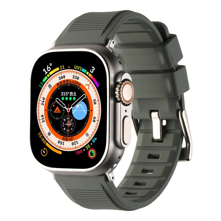 Double Ring Silicone Watch Band, For Apple Watch Ultra 49mm, For Apple Watch SE 2023 44mm, For Apple Watch SE 2023 40mm, For Apple Watch 8 41mm