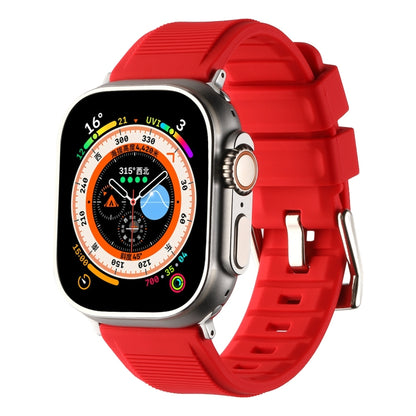 Double Ring Silicone Watch Band, For Apple Watch Ultra 49mm, For Apple Watch SE 2023 44mm, For Apple Watch SE 2023 40mm, For Apple Watch 8 41mm