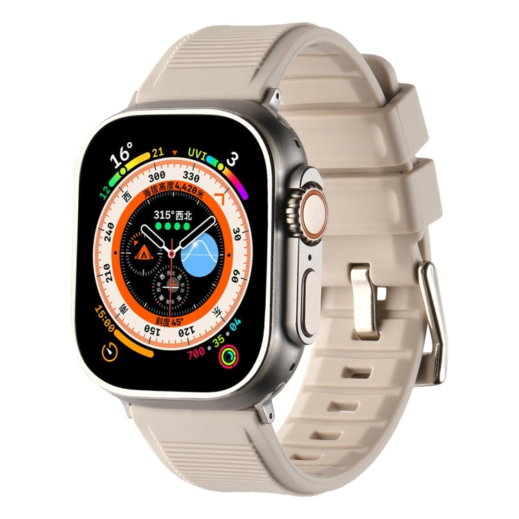 Double Ring Silicone Watch Band, For Apple Watch Ultra 49mm, For Apple Watch SE 2023 44mm, For Apple Watch SE 2023 40mm, For Apple Watch 8 41mm