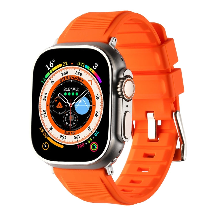 Double Ring Silicone Watch Band, For Apple Watch SE 2022 44mm, For Apple Watch 9 41mm, For Apple Watch 7 41mm, For Apple Watch 7 45mm